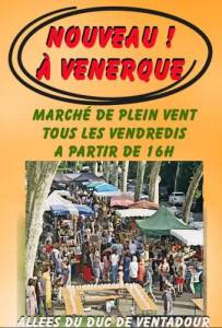 affiche du nouveau marché de Venerque