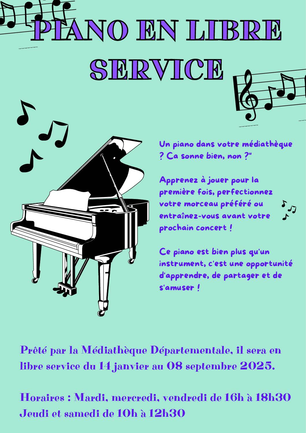 vert noir illustration cours de piano document a4